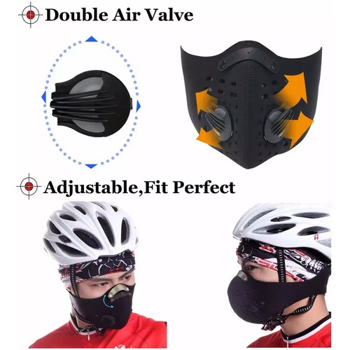 Activated Carbon Sport Mask-Breathable for Running&Gym Anti-Dust&Odor Protection - Picture 13 of 44