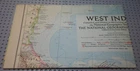 West Indies - National Geographic Map - March 1954