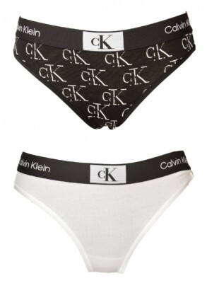 CK CALVIN KLEIN Damen-Slip, sichtbarer Gummizug mit Logo, Artikel QF7222E, moder