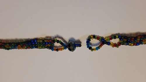 Huichol Beads Mexican Women's Necklace Hummingbird Chaquira Boho Hippie Bird - Picture 6 of 9