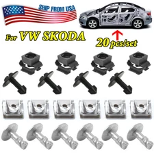 Undertray Guard Engine Under Body Gearbox Cover Fixing Clips Screws For VW SKODA