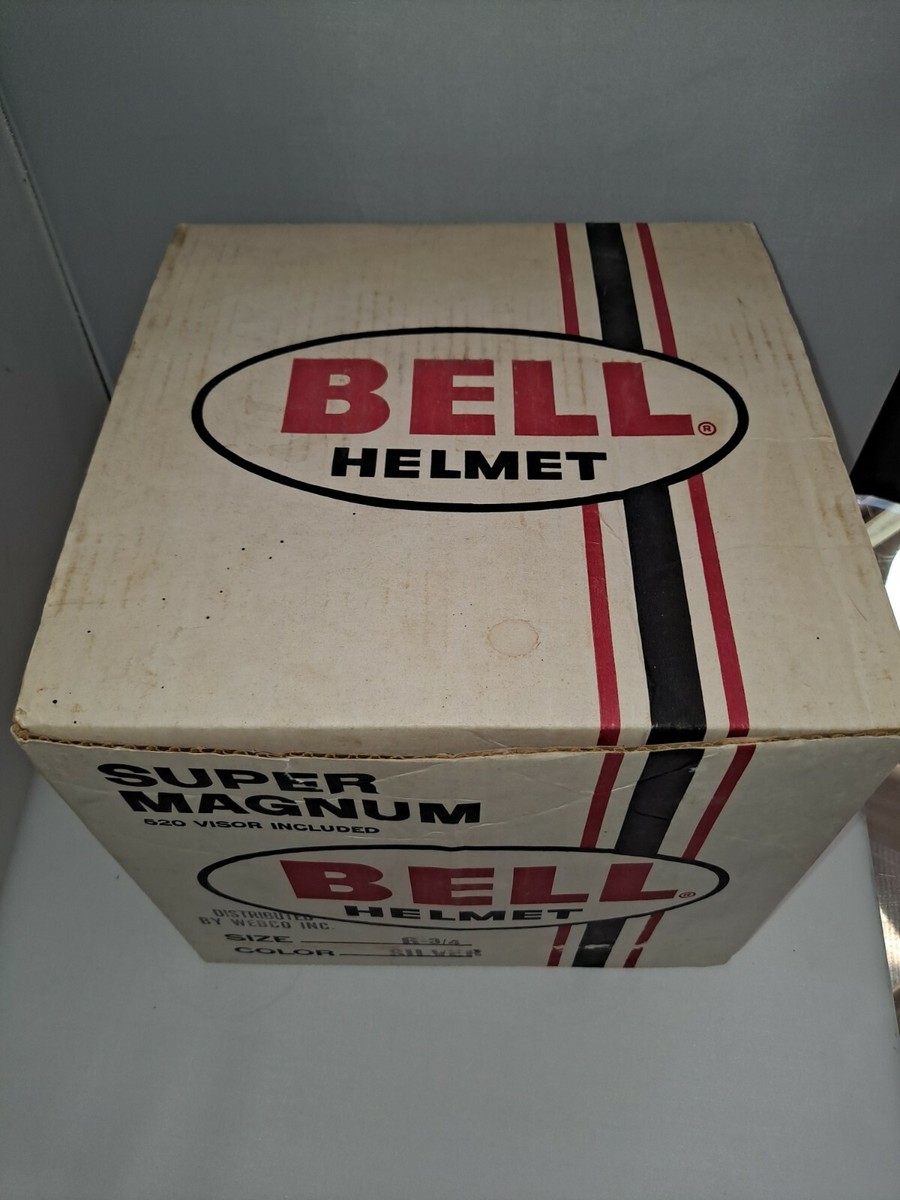 Vintage Motorcycle Helmet Bell Super Magnum Racing BOX ONLY Size 6