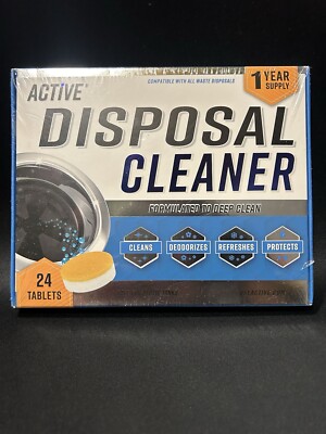 Active Disposal Cleaner.Formulated To Deep Clean.24 Tablets.SafeFor Septic Tanks