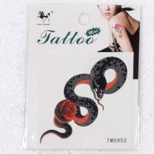 Snake Stlye Temporary Tattoo Arm Body Art Removable Waterproof Tattoos Sticker
