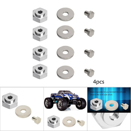 12mm Turn To 17mm Wheel RC Hex Adapter 12Mm Portable 17Mm Wheel For 1/10 BAJ - Picture 8 of 9