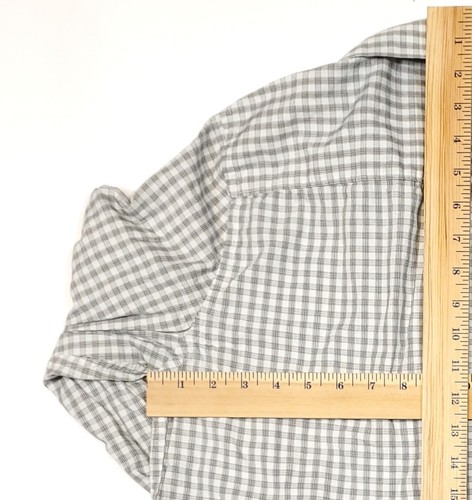 Camisa para hombre Perry Ellis manga larga a cuadros multicolor talla grande - Imagen 9 de 11