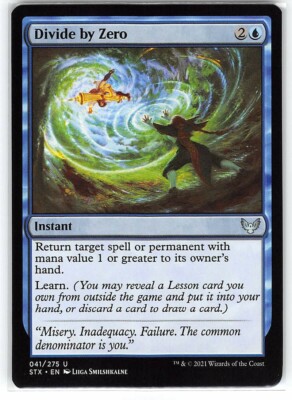 Divide by Zero *Uncommon* Magic MtG x1 Strixhaven