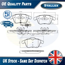 Adatto per Audi A4 2007-2015 A5 2007-2017 + Altri Modelli Set Pastiglie Freno Anteriore Stallex