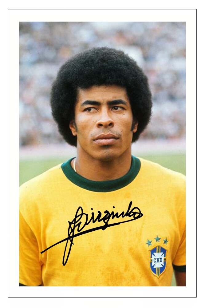 JAIRZINHO Signed Autograph PHOTO Signature Gift Print BRAZIL