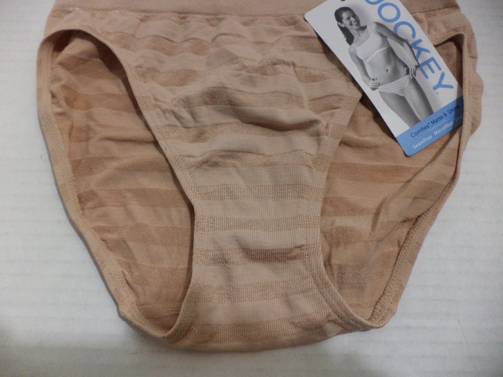 Jockey Women’s Underwear Matte & Shine Hi Cut Size 5, 6, 7, 8 Color Yellow,White