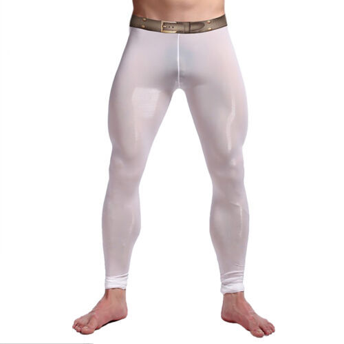 Men's Leggings Tight Running Bottoms Base Layer Gym Sports Compression Pants - Picture 22 of 52