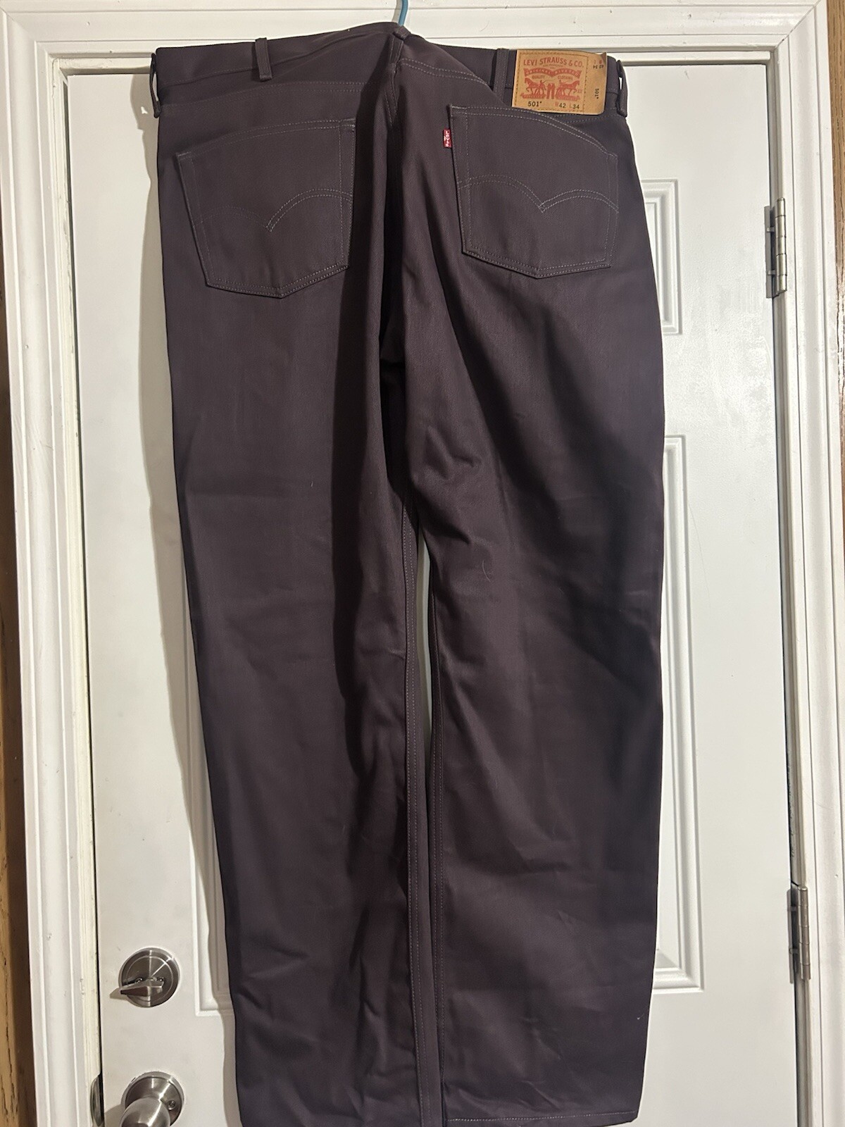 Levi 501 Plum Purple No Tags Brand New. W.42–L34