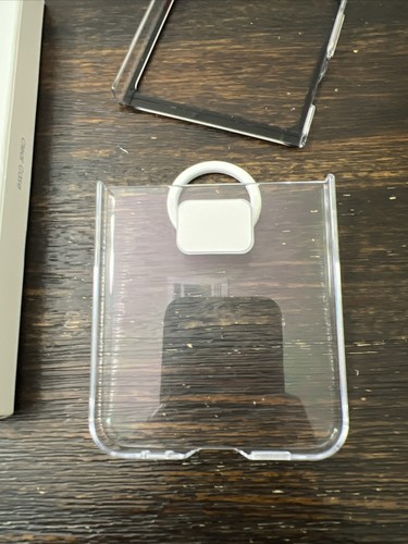 GENUINE Samsung Galaxy Z Flip6 Clear Case With Ring EF-QF741 OPEN NEW! - Photo 10 sur 10