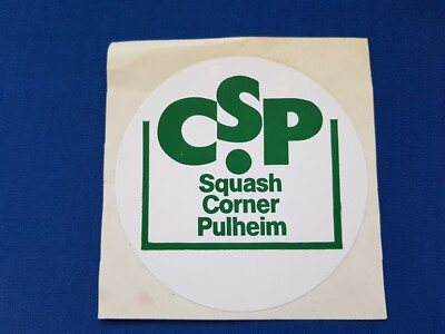 Squash Corner Pulheim (grün)  - Aufkleber / Sticker / 80er / RAR