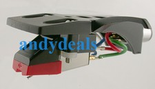 NEW BLACK TURNTABLE HEADSHELL SANYO MG-09D CARTRIDGE NEW NEEDLE
