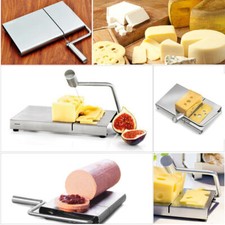 Cheese Slicer Stainless Steel Board Butter Cutter With 5 Wires Cutting Handle UK
