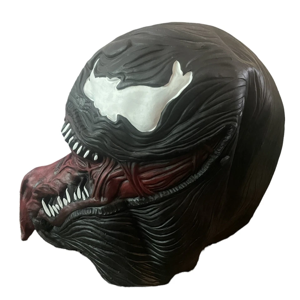 Máscara Veneno XCOSER Spider-Man Máscara Capucha Látex Negra y Roja Foto 2 de 4