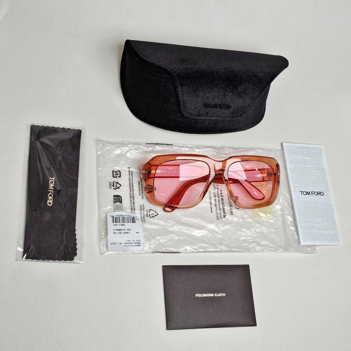 Tom Ford Sunglasses Bailey-02 Brown Honey Transparent Pink FT0885