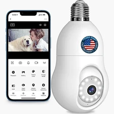 Sistema De Camaras Seguridad WiFi HD 1080P 360° Para Exterior o Casa Con Audio