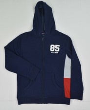 NWT Boy's Tommy Hilfiger Sweater Hoodie Hooded Sweatshirt Navy Reg 60 S L