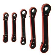 5 Pc. Offset Ratcheting Box Wrench Set 5.5mm - 17 Mm Free Shipping 5 Pc. Offset Ratcheting Box Wrench Set 5.5mm - 17 Mm Free Shipping