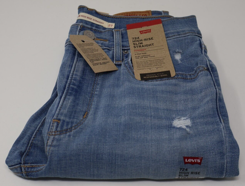 Levi’s Women's 724 High Rise Slim Straight Jeans 4 Short W 27 L 30 New w/ Tags - Picture 15 of 15