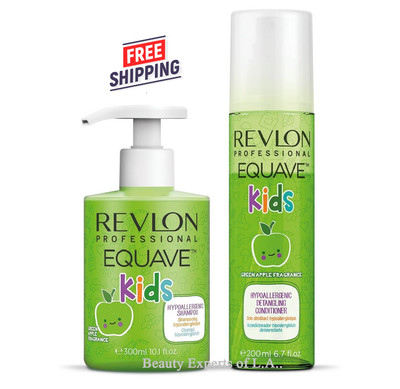 Revlon Professional Equave Green Apple Kids Shampoo 300ml & Conditioner 200ml