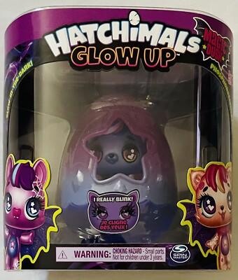 Hatchimals Glow Up Magic Dusk Batibu Blinking Collectible Doll - New!