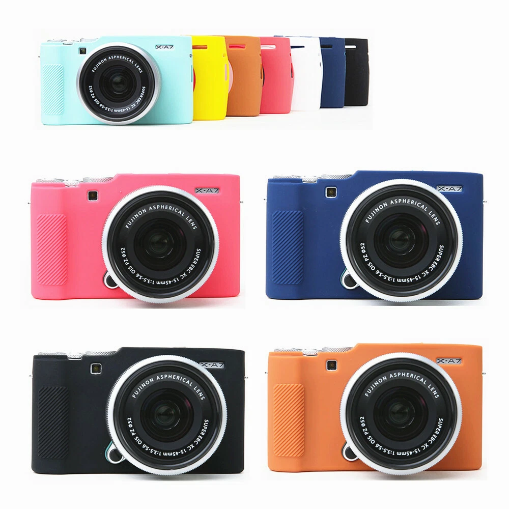 Silicone Armor Skin Case Body Cover Protector for Fujifilm X-A7