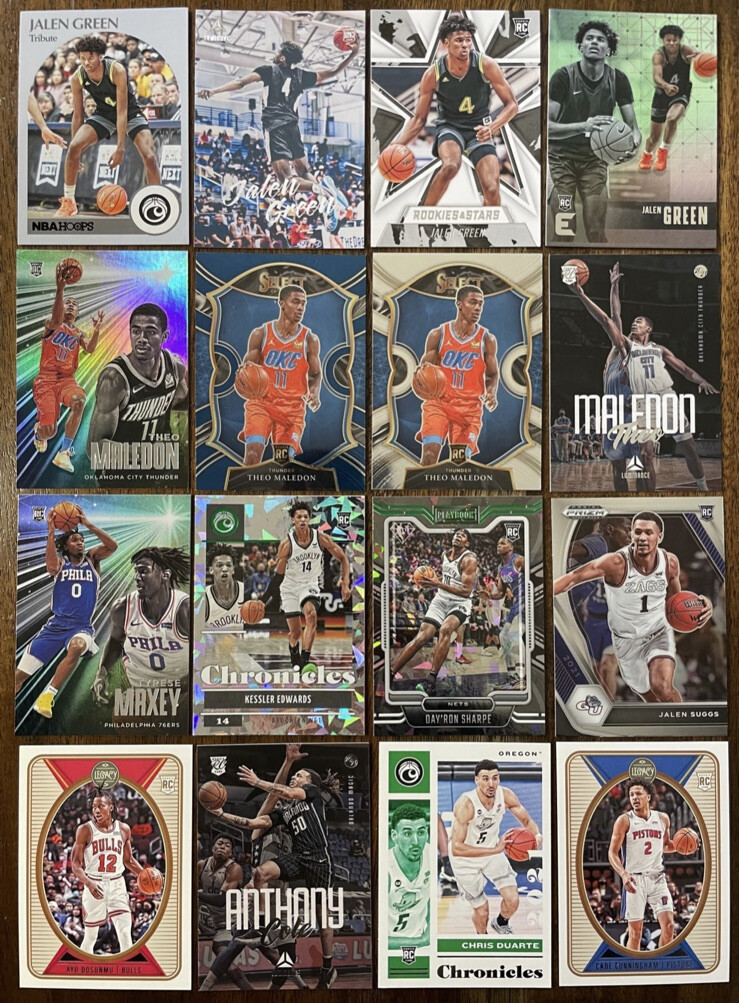 Premium Basketball Card Lot - 16Cards - Top Plavers & Rare Inserts