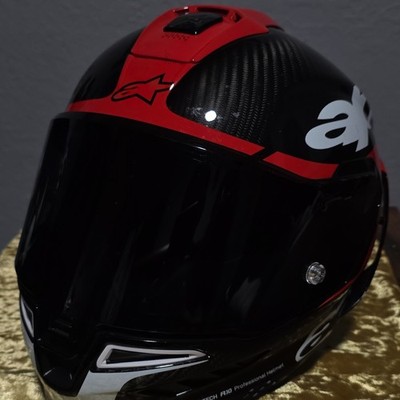Alpinestars Supertech R10 Carbon Fiber Helmet Size LARGE