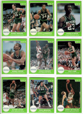 1986 Star Company 13-cd Milwaukee Bucks Lifebuoy Basketball Set Sidney Moncrief