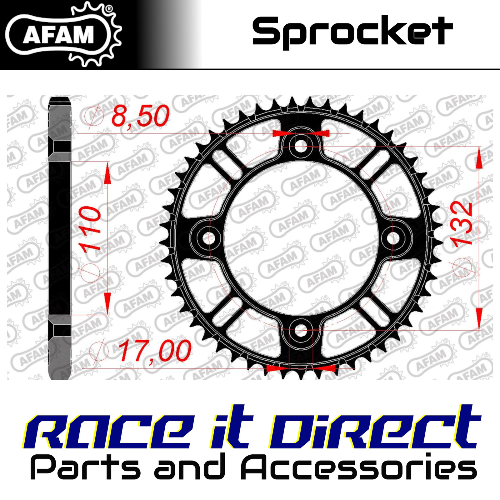 Sprocket for GASGAS MC 85 2021-2023 Superlight 49T Rear AFAM