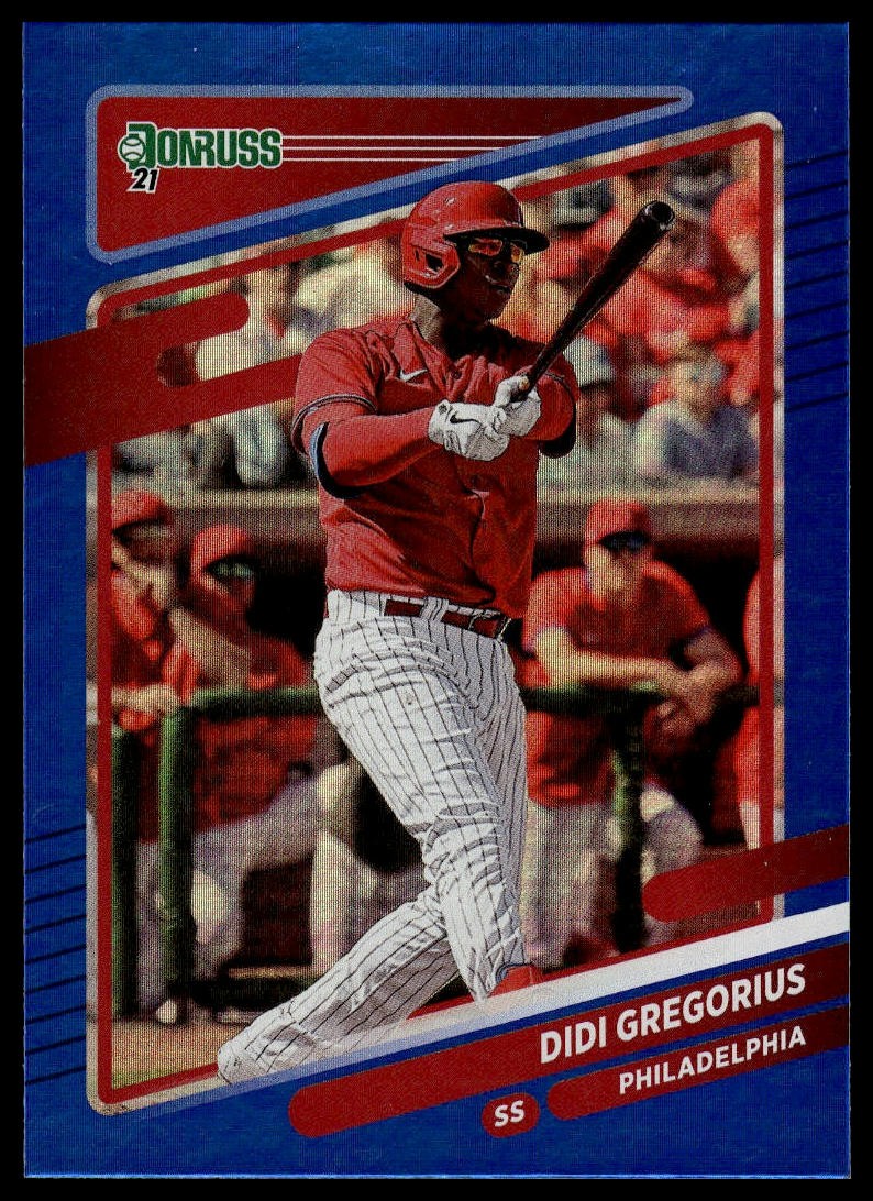 2021 Donruss #100 Didi Gregorius Holo Blue