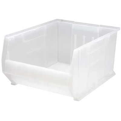 Quantum Storage Systems Qus955cl Storage Bin, Polypropylene, Clear, 12 In H, 18