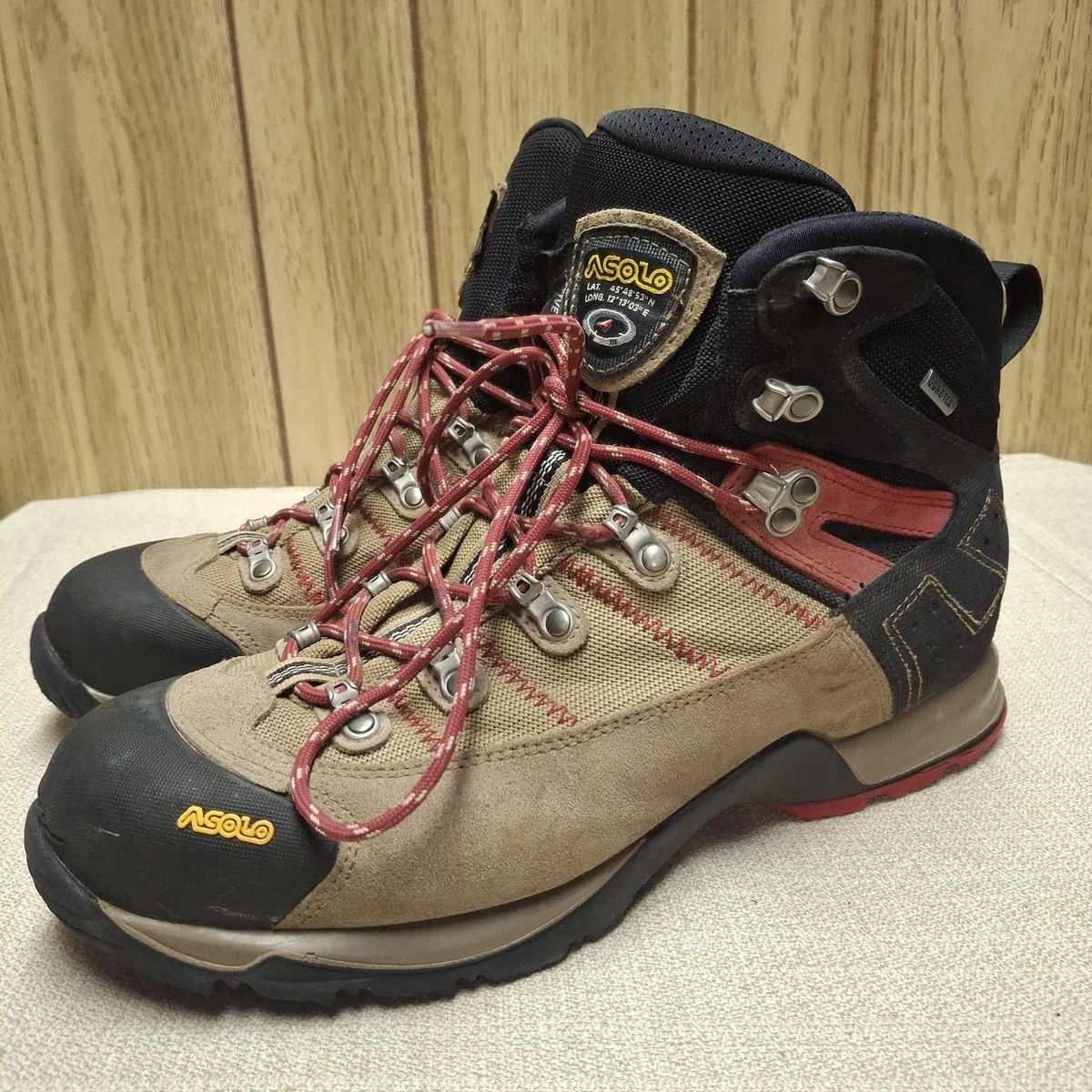 Asolo Fugitive GTX Rugged Waterproof Hiking Boots Mens 13 WIDE‎ UK 12.5 EU 47.5 Asolo Fugitive Gtx In Men main image 3