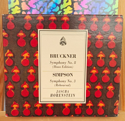 Intaglio Bruckner/Simpson Symphony 8 Haas/3 Rehearsal Horenstein CD 1992
