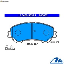 KIT PASTIGLIE FRENO FRENO A DISCO 13.0460-5652.2 PER NISSAN ROGUE/SPORT/II/SUV 1.6L