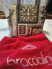 Borsa Braccialini Vintage Lavorazione patchwork Con Custodia Protettiva