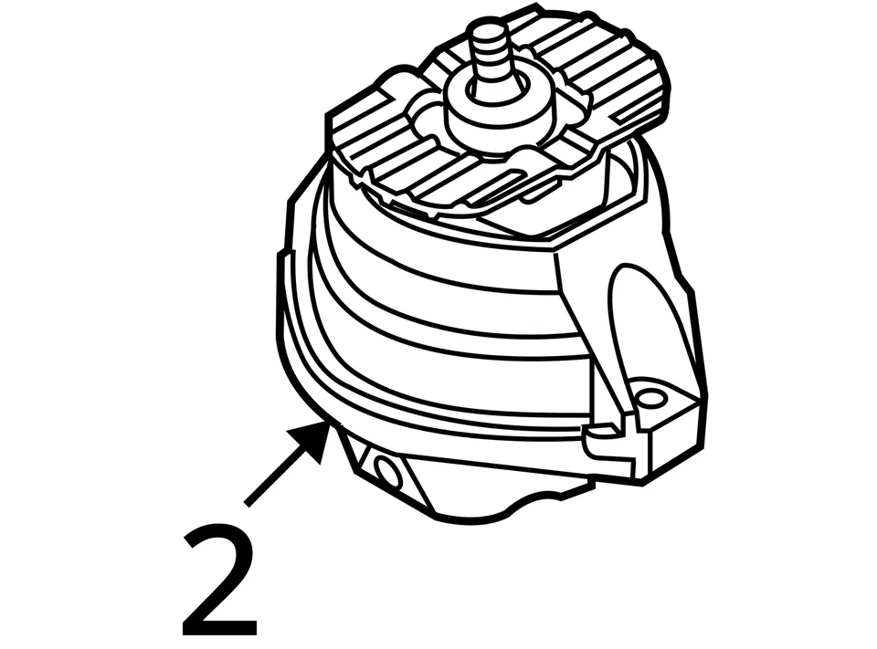 BMW M6 E63 S85 2006 montaje del motor izquierdo OEM usado Foto 4 de 4