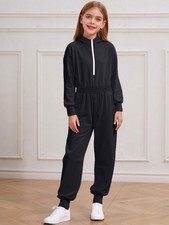 Kids Girls Jumpsuit Holiday Rompers Picnic Bodysuit One Piece Playsuit School