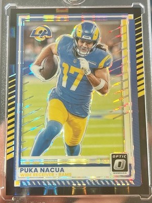 2025 Donruss Optic Puka Nacua #192 Black Pandora 1/25 LA rams SSP FOTL BOOKEND!!