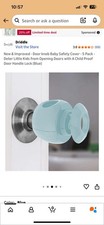Door knob Baby Safety Cover - 5 Pack - Deter Little Kids from Opening Doors with