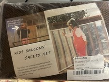 Brown Balcony/Stairs Durable Mesh Safety Net Designed to Protect Kids  Pets New