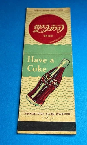 Vintage Matchbook Cover Have a Coke Coca Cola MB136