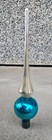Vintage Shiny Brite Aqua Blue Silver Mercury Glass 10.5” Christmas Tree Topper  — photo 7