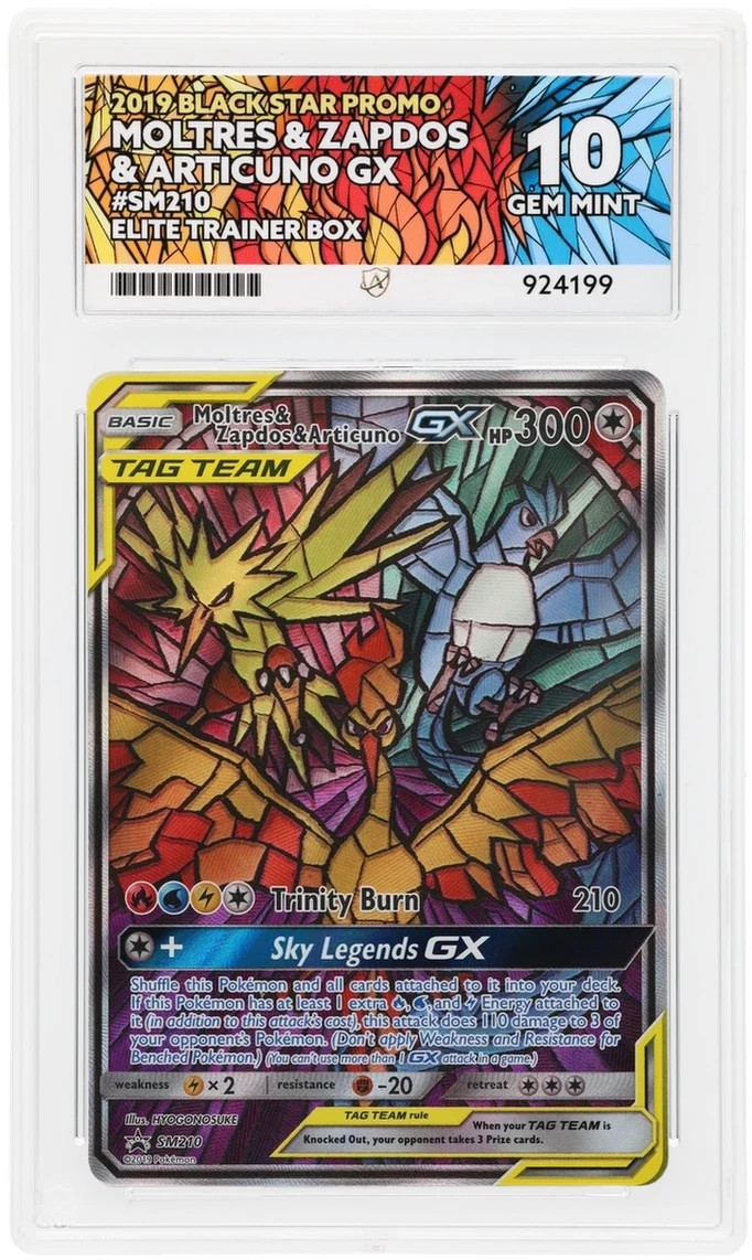 Moltres & Zapdos & Articuno GX | SM210 | ACE 10 | Hidden Fates ETB
