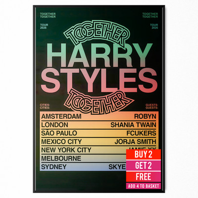 HARRY STYLES Together Together Tour Poster Alle Termine A5 A4 A3 POSTERDRUCK