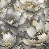 Aminah Blumen Tapete Dunkelgrau Gold Muriva 224501 Elegant Blumenmuster Stil