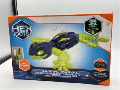 HEX Bots Glow-in-The-Dark Gecko with Official Wall One Size, Damaged Box